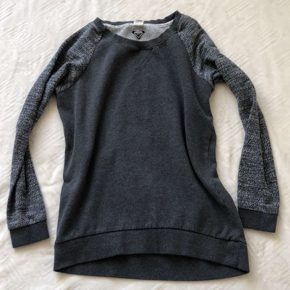 Roxy Gray Pullover Sweatshirt